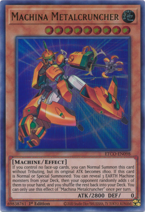 Machina Metalcruncher [ETCO-EN098] Ultra Rare | Gaming Infinity