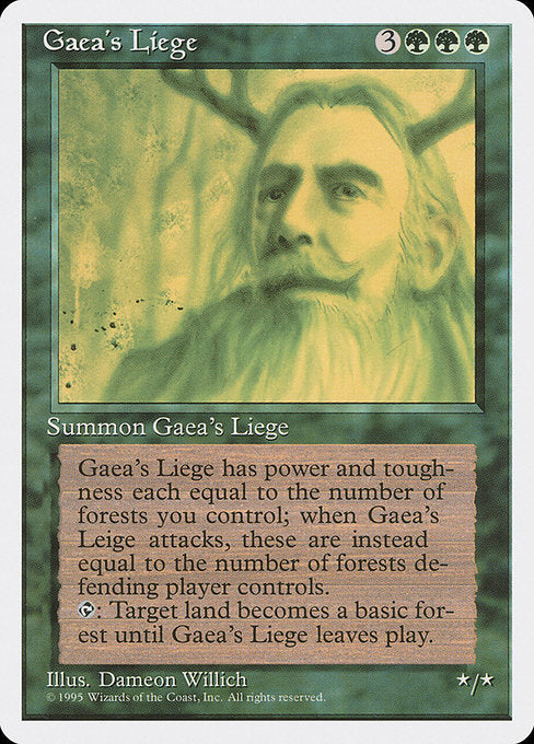 Gaea's Liege [Fourth Edition] | Gaming Infinity