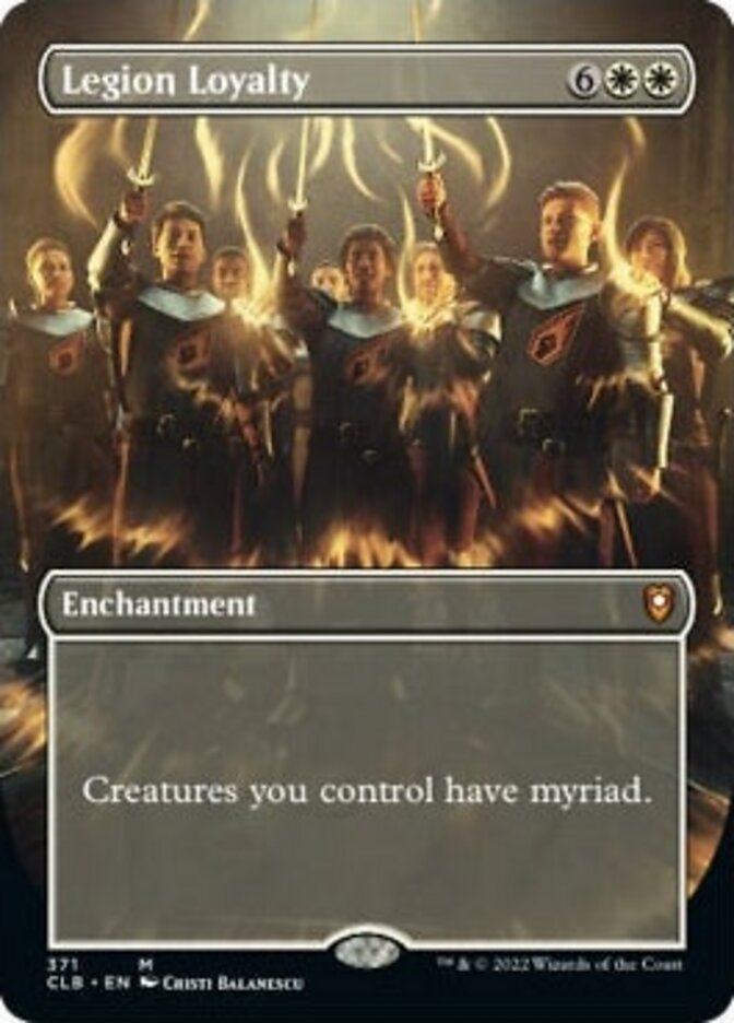 Legion Loyalty (Borderless Alternate Art) [Commander Legends: Battle for Baldur's Gate] | Gaming Infinity