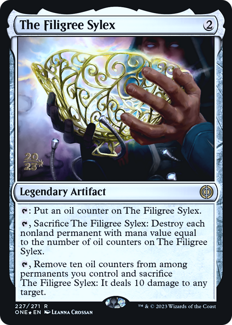 The Filigree Sylex [Phyrexia: All Will Be One Prerelease Promos] | Gaming Infinity