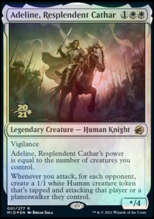 Adeline, Resplendent Cathar [Innistrad: Midnight Hunt Prerelease Promos] | Gaming Infinity