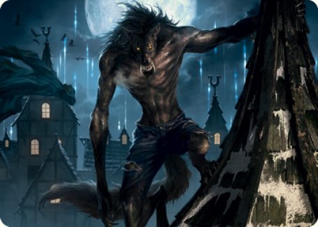 Stalking Predator Art Card [Innistrad: Midnight Hunt Art Series] | Gaming Infinity