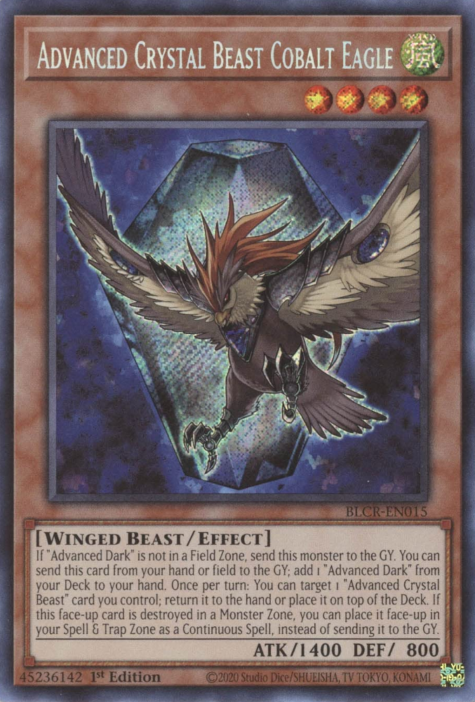 Advanced Crystal Beast Cobalt Eagle [BLCR-EN015] Secret Rare | Gaming Infinity