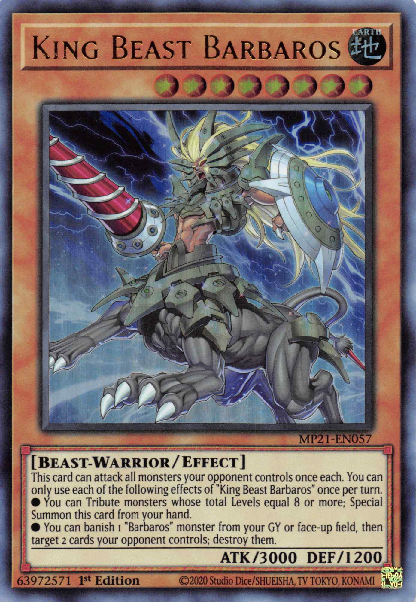 King Beast Barbaros [MP21-EN057] Ultra Rare | Gaming Infinity