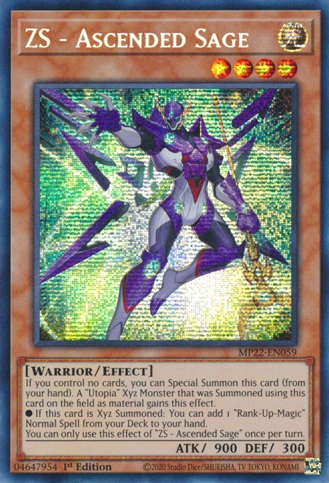 ZS - Ascended Sage [MP22-EN059] Prismatic Secret Rare | Gaming Infinity