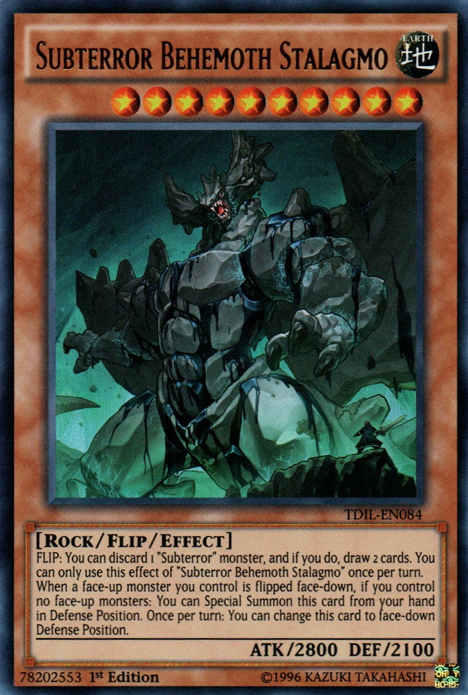 Subterror Behemoth Stalagmo [TDIL-EN084] Ultra Rare | Gaming Infinity