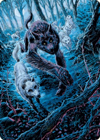 Untamed Pup Art Card [Innistrad: Midnight Hunt Art Series] | Gaming Infinity
