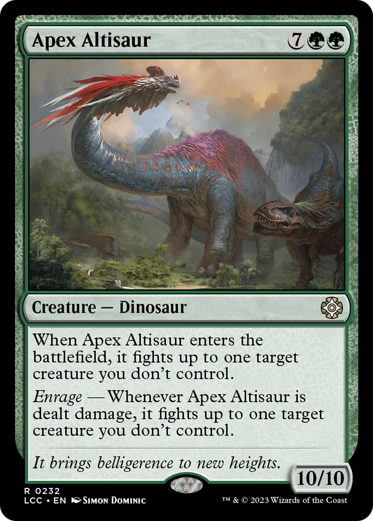 Apex Altisaur [The Lost Caverns of Ixalan Commander] | Gaming Infinity