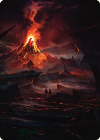 Valley of Gorgoroth Art Card [The Lord of the Rings: Tales of Middle-earth Art Series] | Gaming Infinity