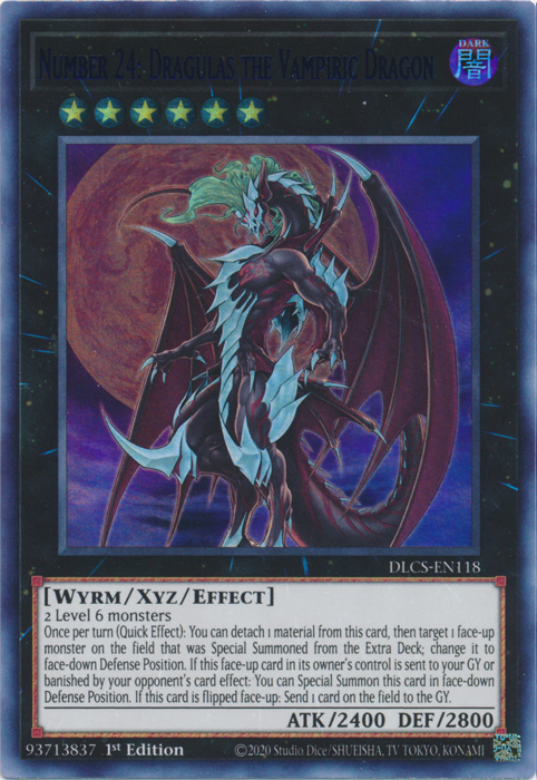 Number 24: Dragulas the Vampiric Dragon (Blue) [DLCS-EN118] Ultra Rare | Gaming Infinity