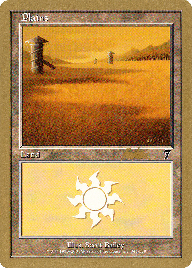 Plains (bk341) (Brian Kibler) [World Championship Decks 2002] | Gaming Infinity