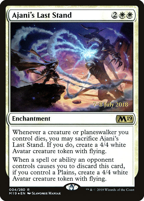 Ajani's Last Stand [Core Set 2019 Promos] | Gaming Infinity