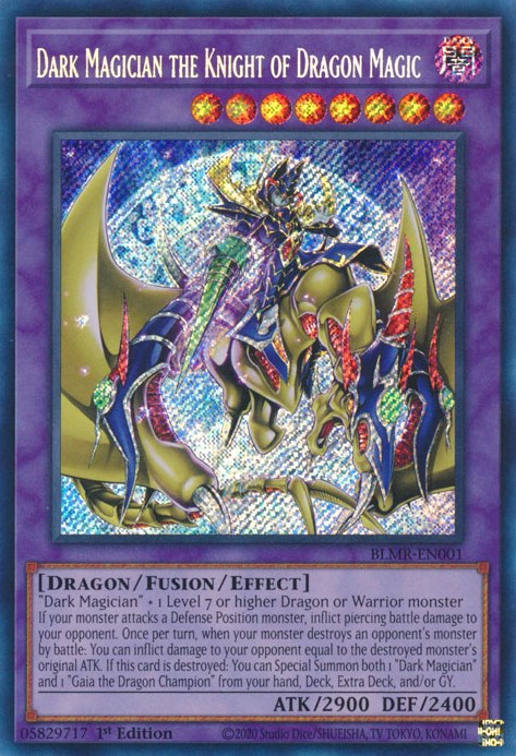 Dark Magician the Knight of Dragon Magic [BLMR-EN001] Secret Rare | Gaming Infinity