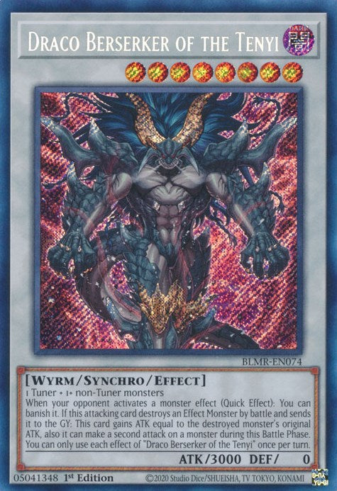 Draco Berserker of the Tenyi [BLMR-EN074] Secret Rare | Gaming Infinity