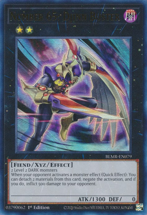 Number 65: Djinn Buster [BLMR-EN079] Ultra Rare | Gaming Infinity