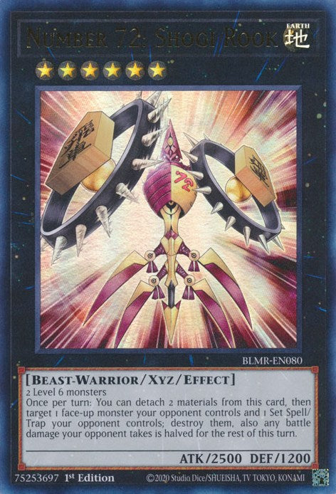 Number 72: Shogi Rook [BLMR-EN080] Ultra Rare | Gaming Infinity