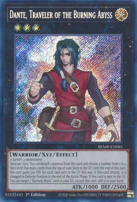 Dante, Traveler of the Burning Abyss [BLMR-EN081] Secret Rare | Gaming Infinity