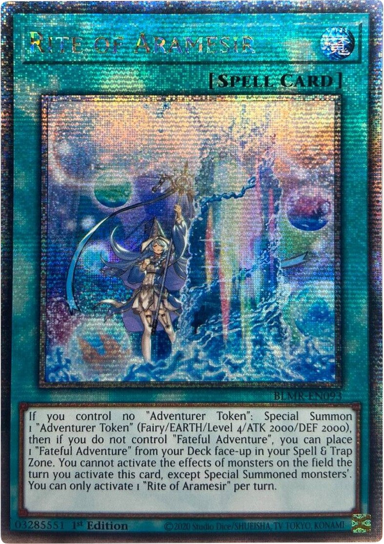 Rite of Aramesir [BLMR-EN093] Quarter Century Secret Rare | Gaming Infinity