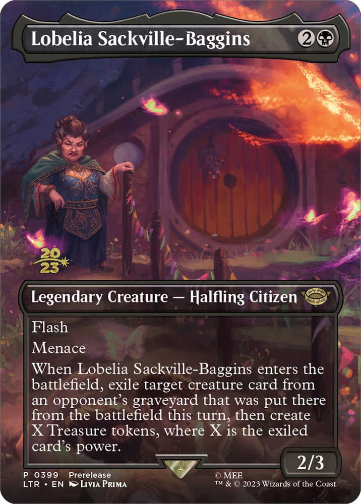 Lobelia Sackville-Baggins (399) [The Lord of the Rings: Tales of Middle-Earth Prerelease Promos] | Gaming Infinity