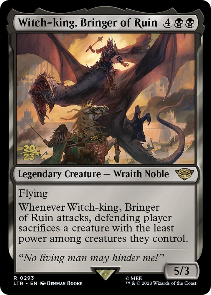 Witch-king, Bringer of Ruin [The Lord of the Rings: Tales of Middle-Earth Prerelease Promos] | Gaming Infinity