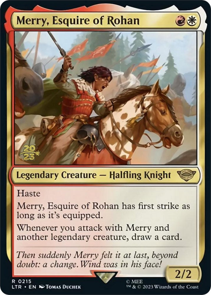 Merry, Esquire of Rohan [The Lord of the Rings: Tales of Middle-Earth Prerelease Promos] | Gaming Infinity