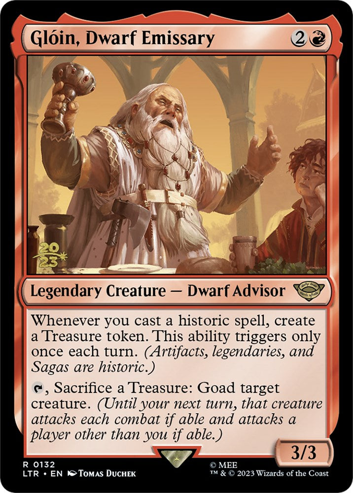 Gloin, Dwarf Emissary [The Lord of the Rings: Tales of Middle-Earth Prerelease Promos] | Gaming Infinity