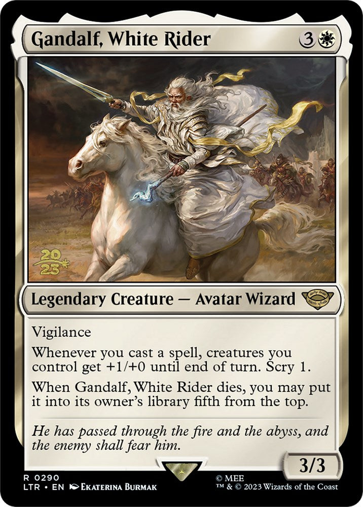 Gandalf, White Rider [The Lord of the Rings: Tales of Middle-Earth Prerelease Promos] | Gaming Infinity