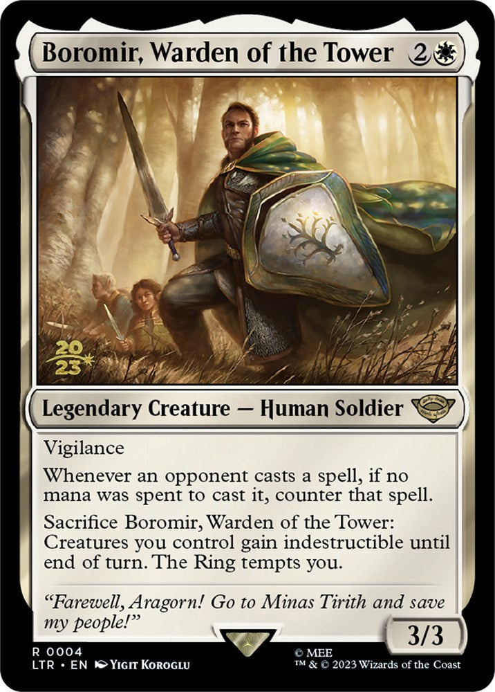 Boromir, Warden of the Tower [The Lord of the Rings: Tales of Middle-Earth Prerelease Promos] | Gaming Infinity