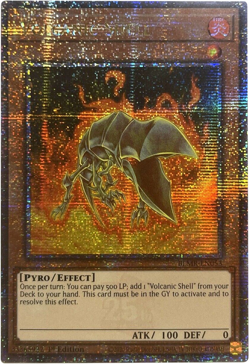 Volcanic Shell [BLMR-EN053] Quarter Century Secret Rare | Gaming Infinity