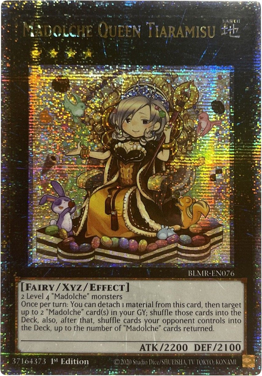 Madolche Queen Tiaramisu [BLMR-EN076] Quarter Century Secret Rare | Gaming Infinity