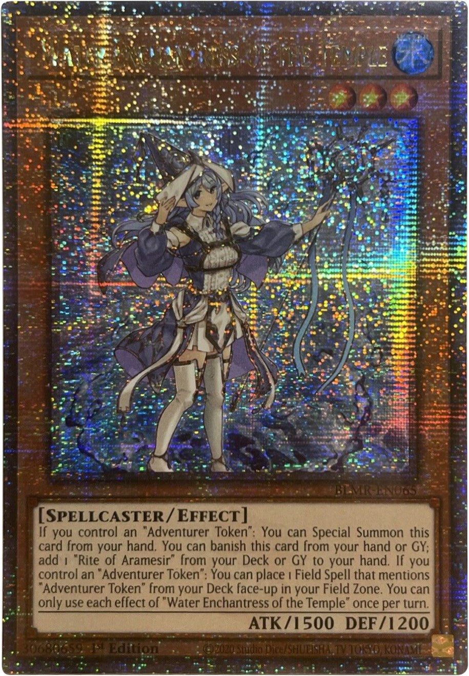 Water Enchantress of the Temple [BLMR-EN065] Quarter Century Secret Rare | Gaming Infinity