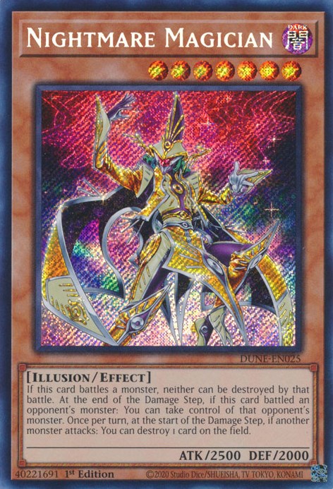 Nightmare Magician [DUNE-EN025] Secret Rare | Gaming Infinity