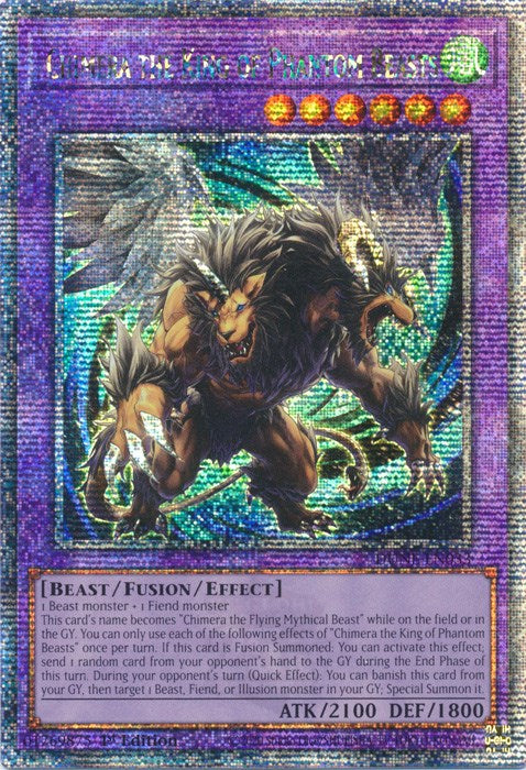 Chimera the King of Phantom Beasts [DUNE-EN033] Quarter Century Secret Rare | Gaming Infinity