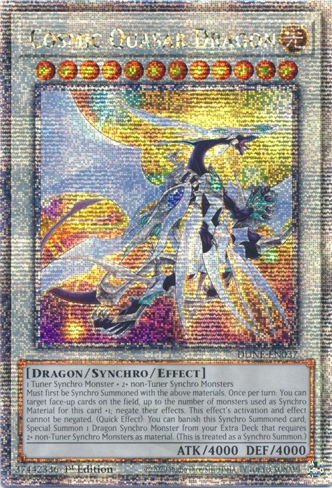 Cosmic Quasar Dragon [DUNE-EN037] Quarter Century Secret Rare | Gaming Infinity