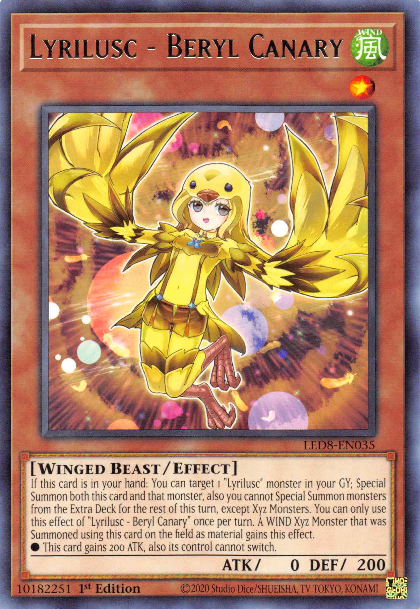 Lyrilusc - Beryl Canary [LED8-EN035] Rare | Gaming Infinity