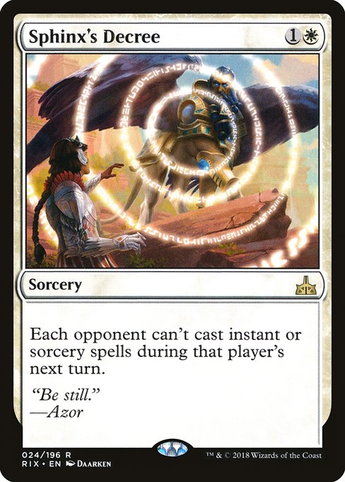 Sphinx's Decree [Rivals of Ixalan] | Gaming Infinity