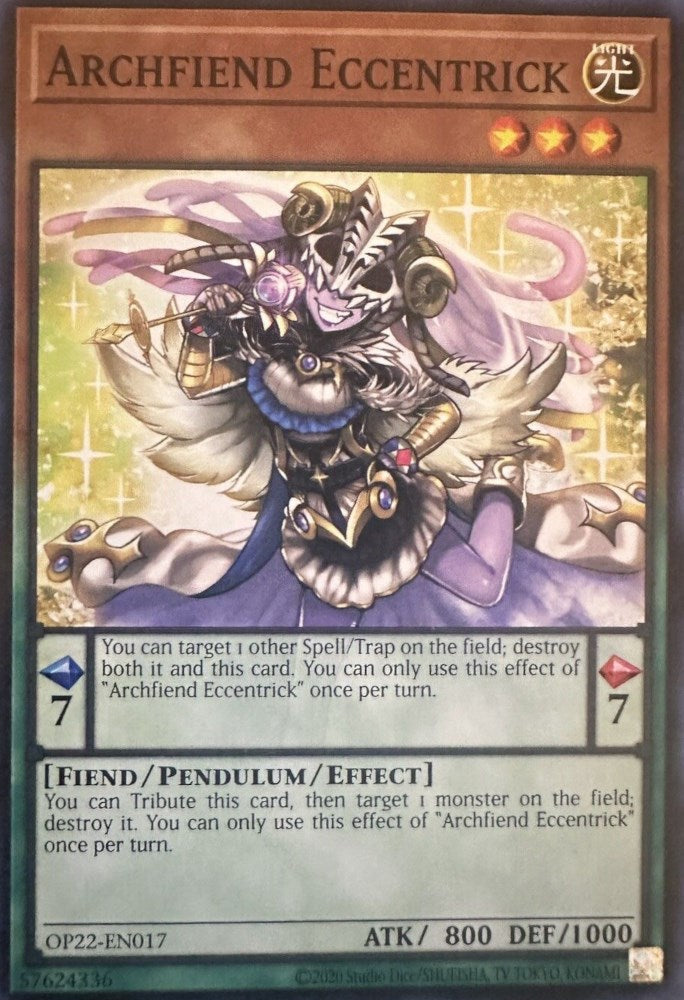 Archfiend Eccentrick [OP22-EN017] Common | Gaming Infinity