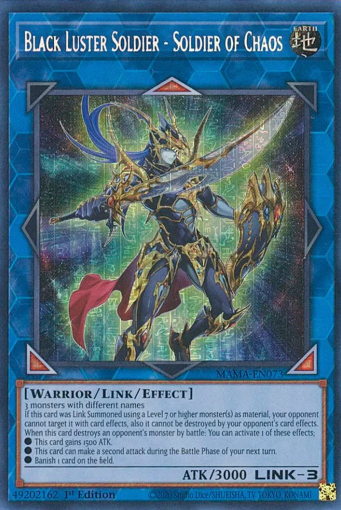 Black Luster Soldier - Soldier of Chaos [MAMA-EN073] Secret Pharaoh's Rare | Gaming Infinity