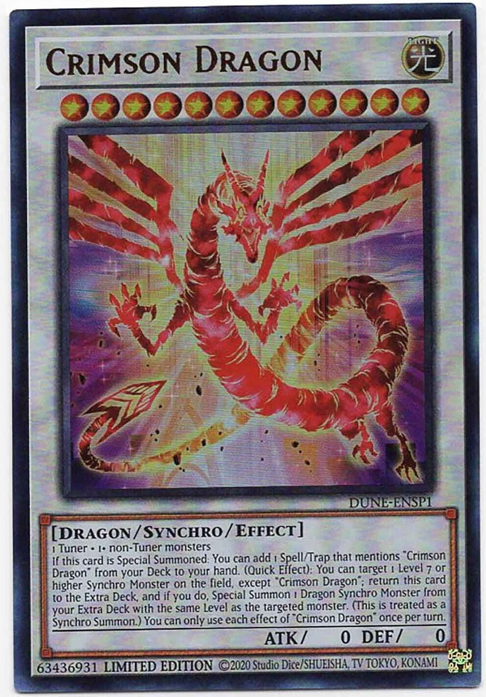 Crimson Dragon [DUNE-ENSP1] Ultra Rare | Gaming Infinity