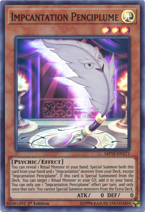 Impcantation Penciplume [MP19-EN171] Super Rare | Gaming Infinity