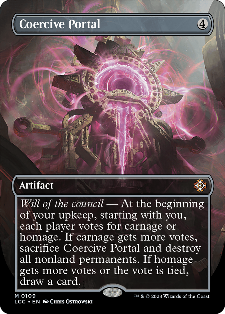 Coercive Portal (Borderless) [The Lost Caverns of Ixalan Commander] | Gaming Infinity