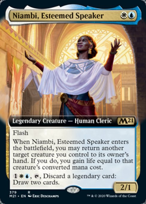 Niambi, Esteemed Speaker (Extended Art) [Core Set 2021] | Gaming Infinity