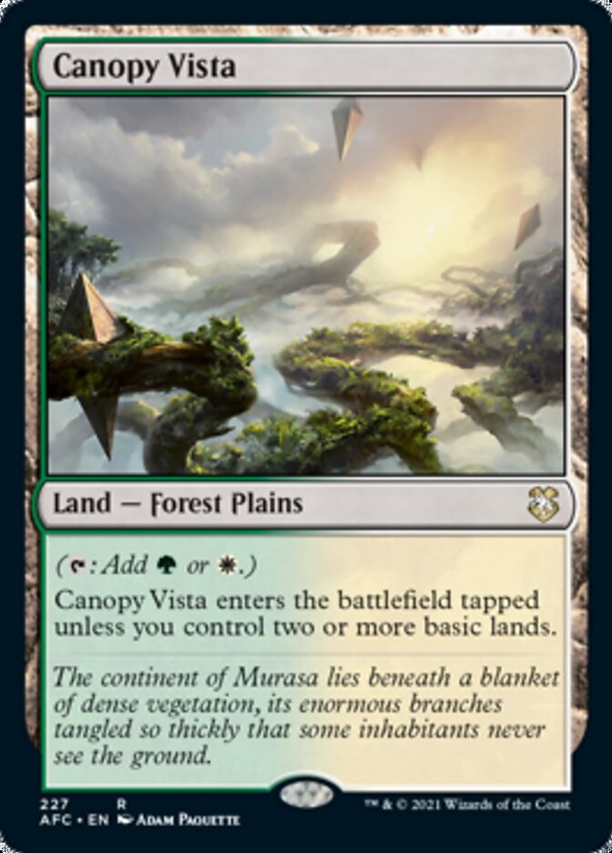 Canopy Vista [Dungeons & Dragons: Adventures in the Forgotten Realms Commander] | Gaming Infinity