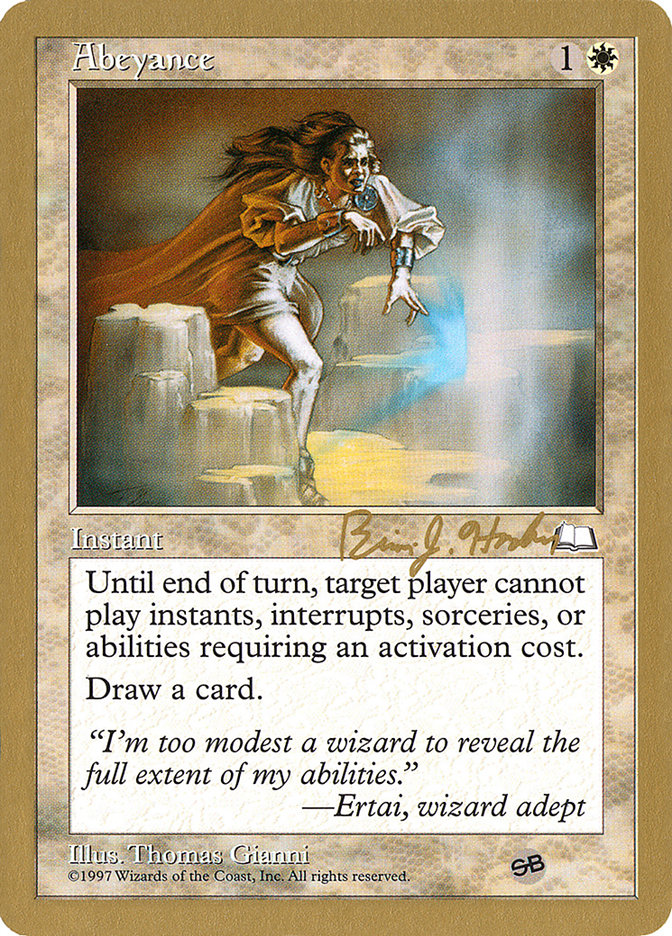 Abeyance (Brian Hacker) (SB) [World Championship Decks 1998] | Gaming Infinity