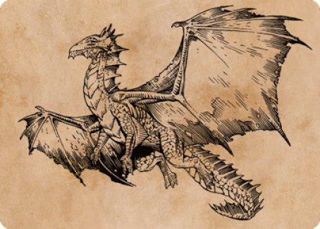 Ancient Bronze Dragon Art Card (58) [Commander Legends: Battle for Baldur's Gate Art Series] | Gaming Infinity