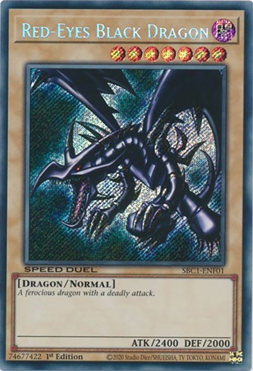 Red-Eyes Black Dragon [SBC1-ENF01] Secret Rare | Gaming Infinity