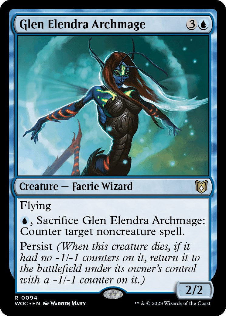 Glen Elendra Archmage [Wilds of Eldraine Commander] | Gaming Infinity