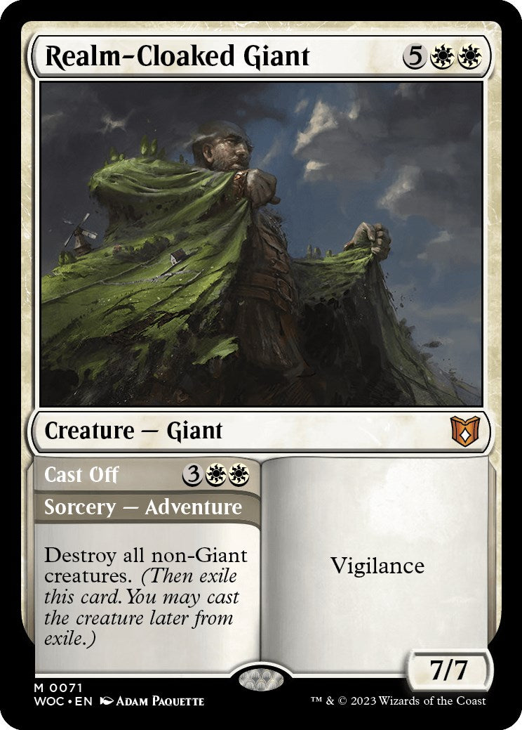 Realm-Cloaked Giant // Cast Off [Wilds of Eldraine Commander] | Gaming Infinity