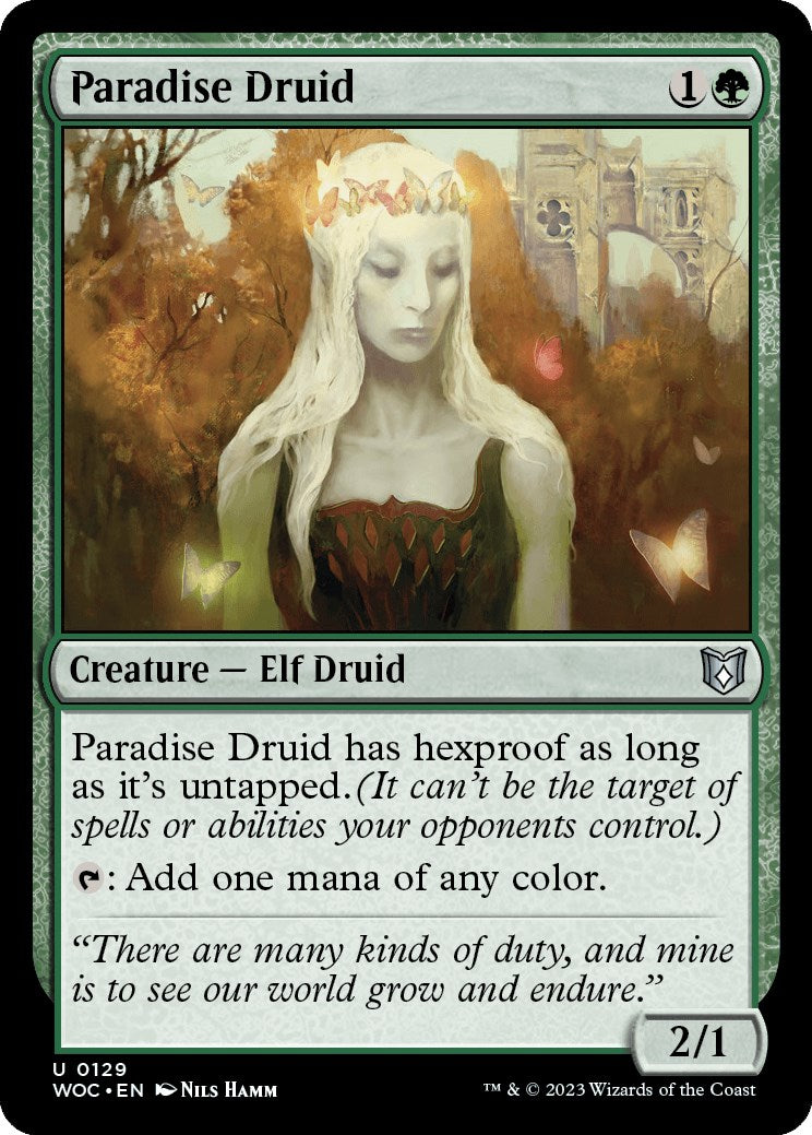 Paradise Druid [Wilds of Eldraine Commander] | Gaming Infinity