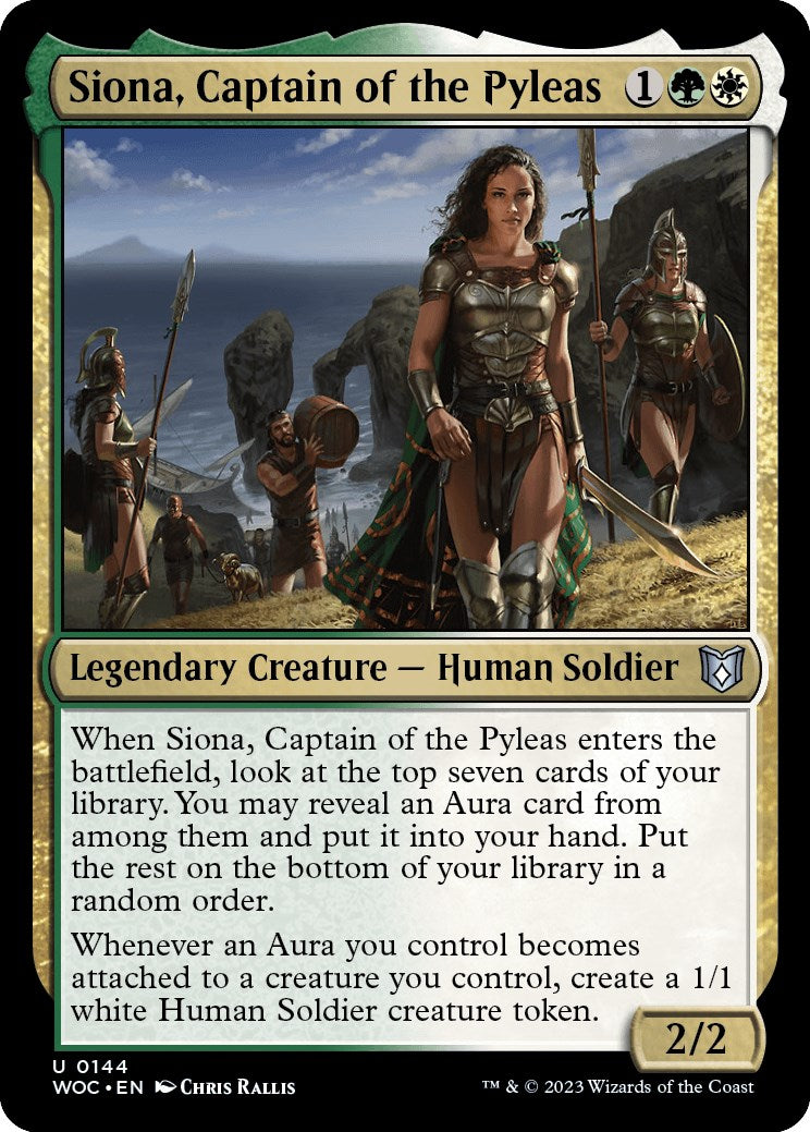 Siona, Captain of the Pyleas [Wilds of Eldraine Commander] | Gaming Infinity